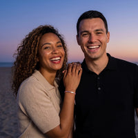 Thumbnail for Bracelet tressé — photo en couple, or rose | SKU: lecorail-rg