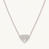 Thumbnail for Collier géométrique — photo produit sur fond blanc, argent | SKU: 12791388-white-gold