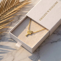 Thumbnail for Collier acier inoxydable femme — dans l'écrin cadeau, or | SKU: 8732822-gold-color