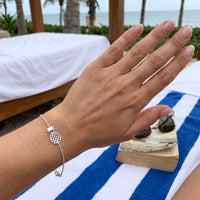 Thumbnail for Ananas armband — gedragen, echte grootte, zilver | SKU: 9178613-white-gold