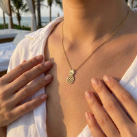 Thumbnail for Zomer sieraden — gedragen, echte grootte, goud | SKU: 8050907-gold