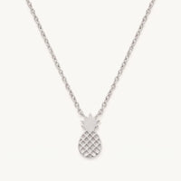 Thumbnail for Ananas ketting — productfoto op witte achtergrond, zilver | SKU: 8050907-white-gold