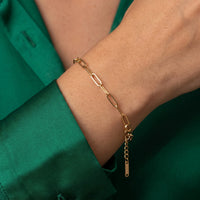 Thumbnail for Armband dames — close-up van de details, goud | SKU: l-original