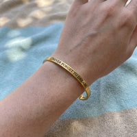 Thumbnail for Bangle — gedragen, echte grootte, goud | SKU: nftd-g