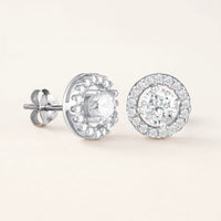 Thumbnail for Ronde oorbellen — productfoto op witte achtergrond, zilver | SKU: 19991927
