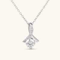Thumbnail for Collier ruban — photo produit sur fond blanc, argent | SKU: 6309048
