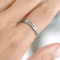 Thumbnail for Stainless Steel Ring - Woman Ring - Custom Name Ring – Engraved Ring - Custom Ring Ring Brother & Sisters