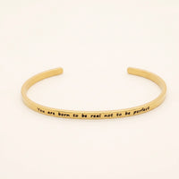 Thumbnail for Armband met tekst — productfoto op witte achtergrond, goud | SKU: 9864184-gold