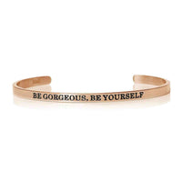 Thumbnail for Armband met tekst — productfoto op witte achtergrond, rosé goud