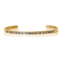 Thumbnail for Bracelet message — photo produit sur fond blanc, or