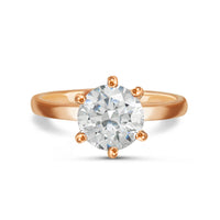 Thumbnail for Verlovingsring rosé goud — productfoto op witte achtergrond, zilver