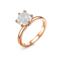Thumbnail for Verlovingsring rosé goud — productfoto op witte achtergrond, zilver