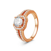 Thumbnail for Halo ring — productfoto op witte achtergrond, zilver