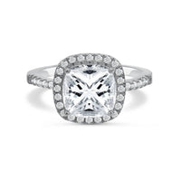 Thumbnail for Bague fiançailles argent — photo produit sur fond blanc, argent