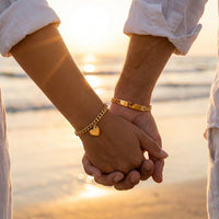 Thumbnail for Heart Cutout Bond Matching Bracelet Set shot 1