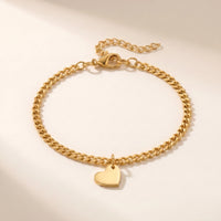 Thumbnail for Heart Cutout Bond Matching Bracelet Set shot 4