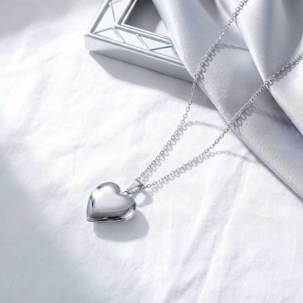 Collier Médaillon Photo Coeur