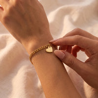Thumbnail for Heart Cutout Bond Matching Bracelet Set shot 14
