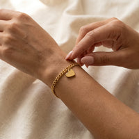 Thumbnail for Heart Cutout Bond Matching Bracelet Set shot 15