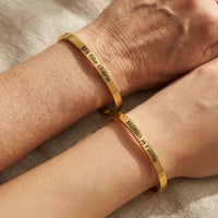 Thumbnail for Matching Couple Bracelet by Brother & Sisters featuring engraved names for a personal touch.