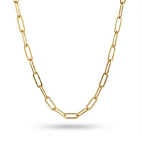 Thumbnail for Ria Paperclip Chain Necklace featuring bold paperclip links, premium stainless steel, 18K gold PVD by Brother & Sisters.
