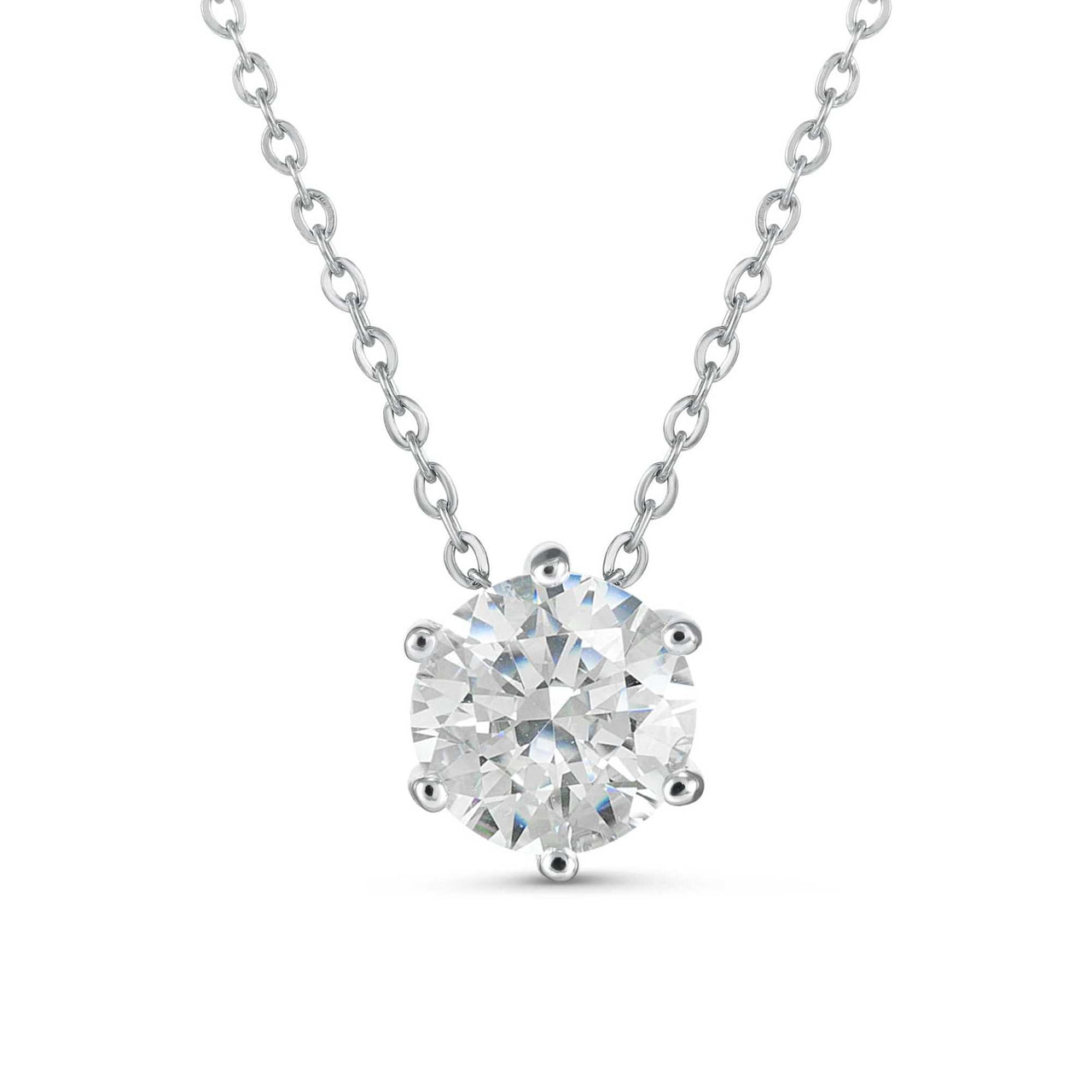 Collier Solitaire Moissanite