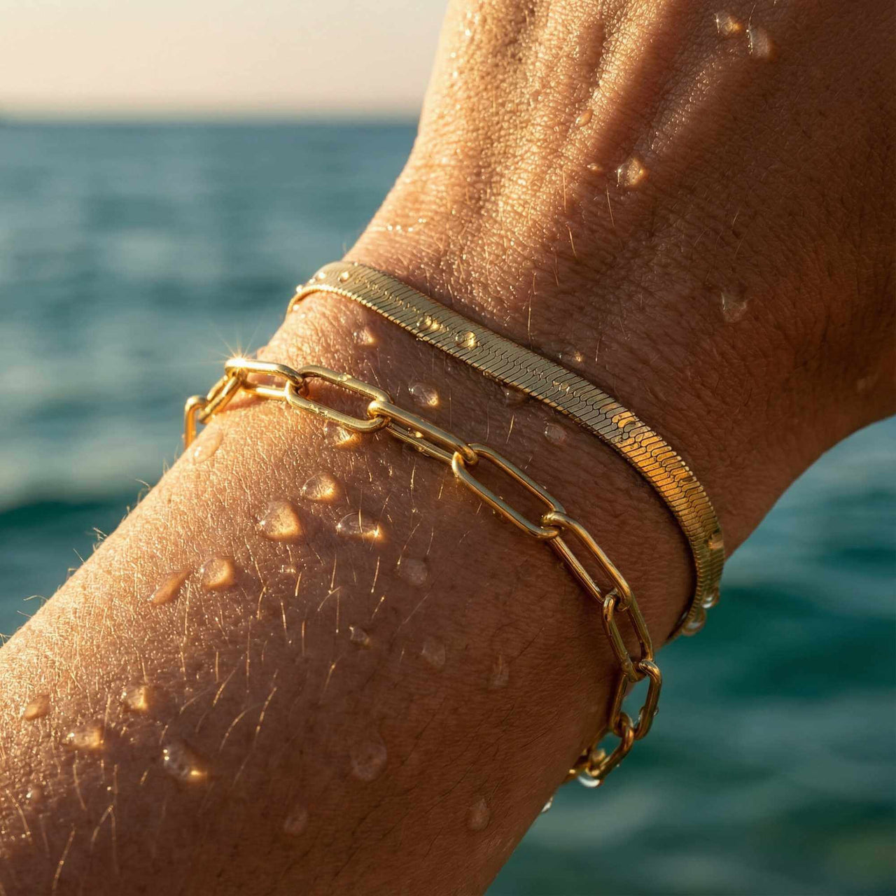 Freshwater Pearl Bracelet with unique pearls, handcrafted by Brother & Sisters, capturing summer vibes.
