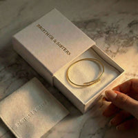 Thumbnail for Wrap Couple Bracelet in elegant packaging from Brother & Sisters, showcasing the unique design ready for custom engraving.