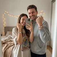 Thumbnail for Love Couple Bracelet worn by a couple showing their matching bracelets from Brother & Sisters.
