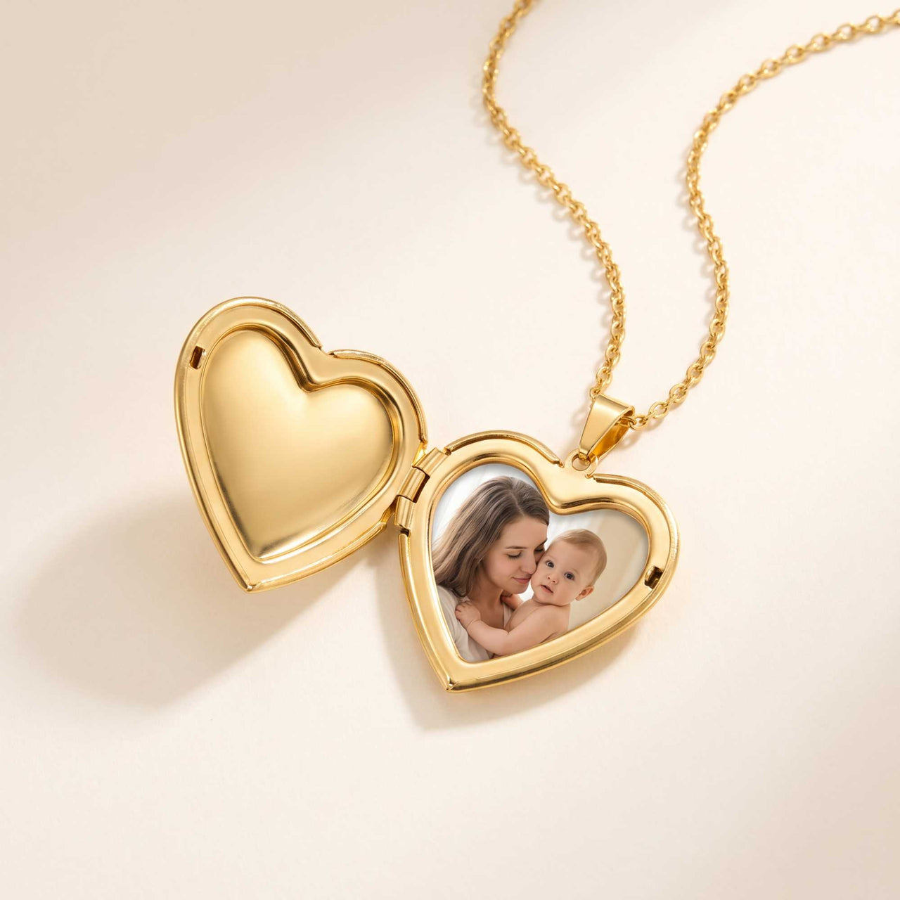 Collier Médaillon Photo Coeur