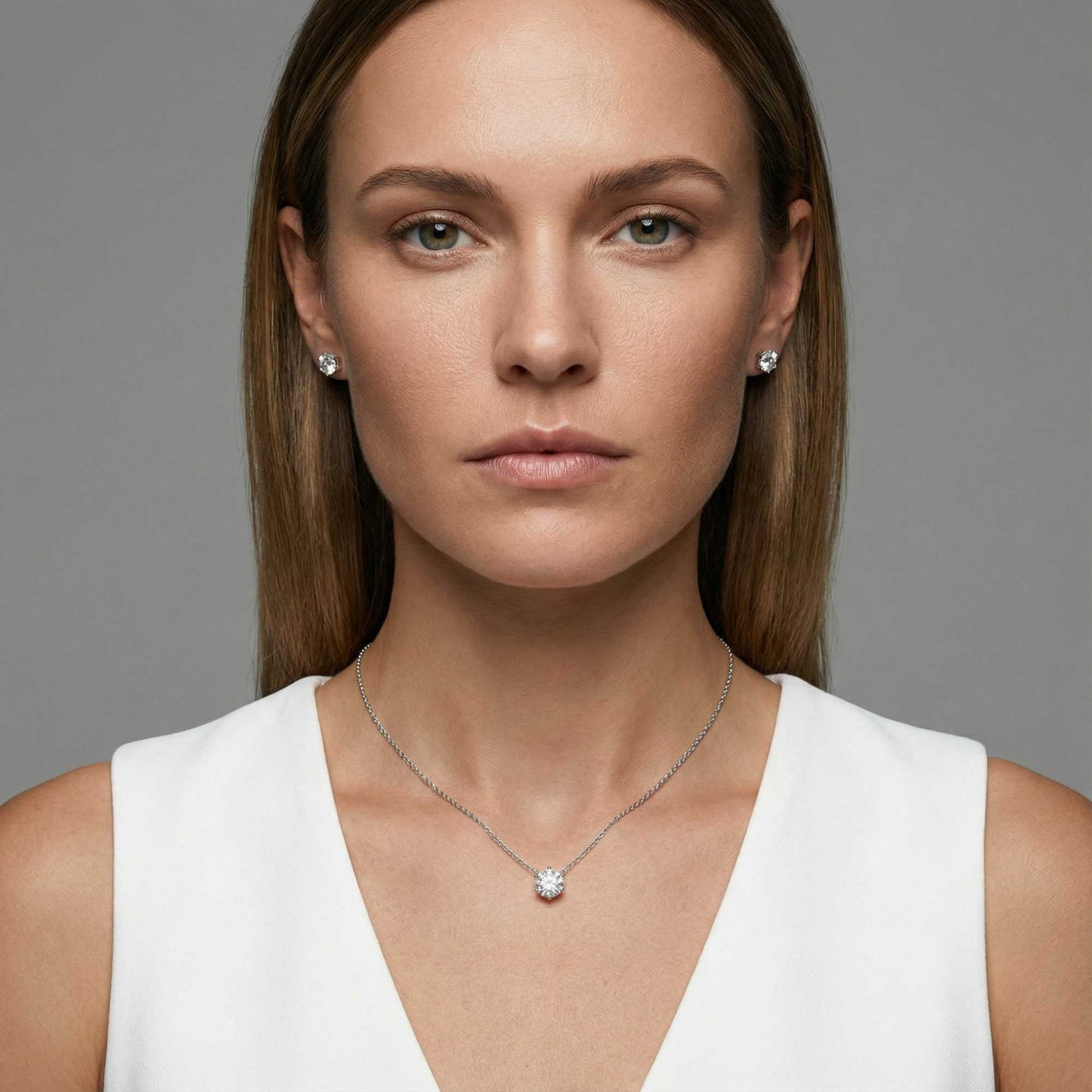 Collier Solitaire Moissanite