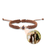 Thumbnail for Man Brown Photo Bracelet by Brother & Sisters, personalized jewelry capturing cherished memories with a photo pendant.