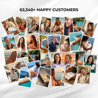 Thumbnail for 62,340+ real B&S customers — photo collage of women wearing B&S pearl jewelry on holidays and weddings