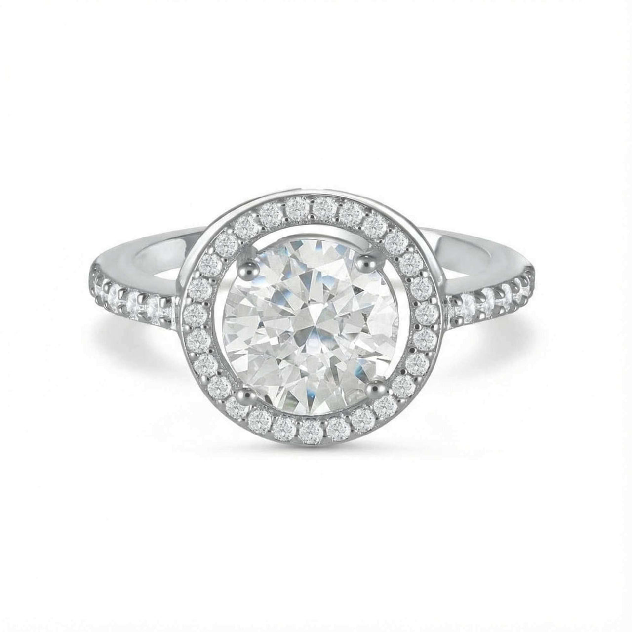 Zilveren Ring met Cirkel