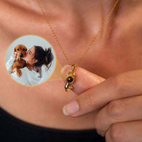 Thumbnail for Animal Photo Necklace featuring a personalised pendant showcasing a loved pet's photo by Brother & Sisters.