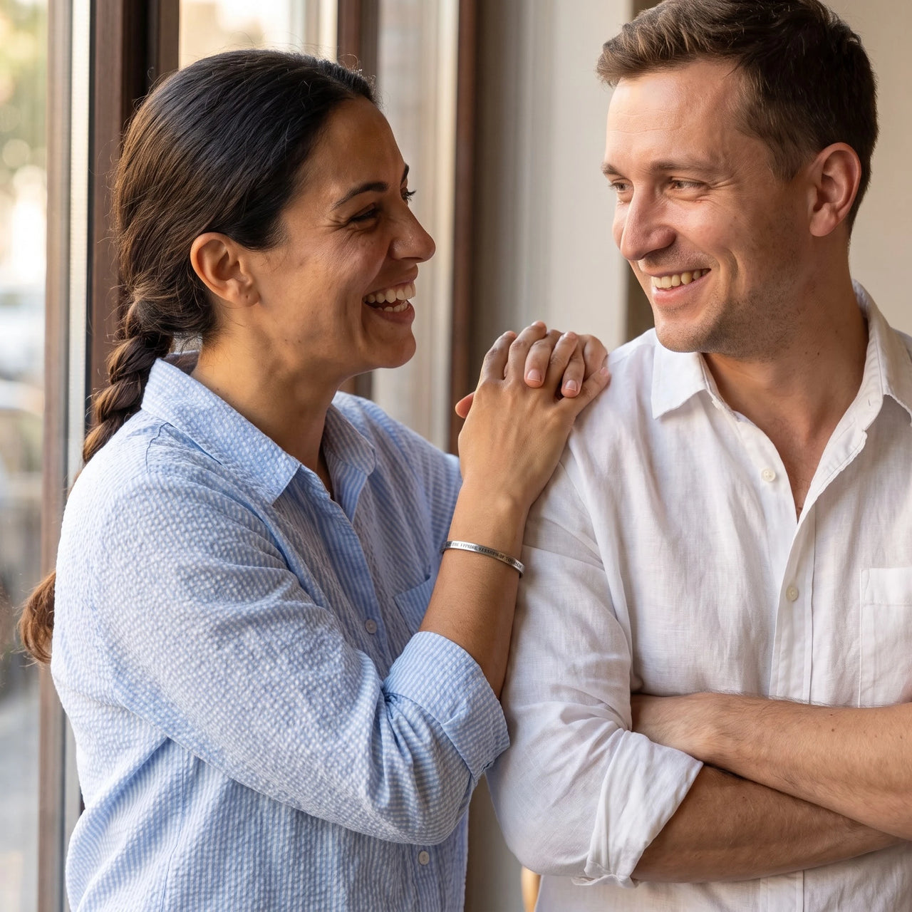 Be The Unique Version Of Yourself, silver bracelet — couple | SKU: btuvoy-rg