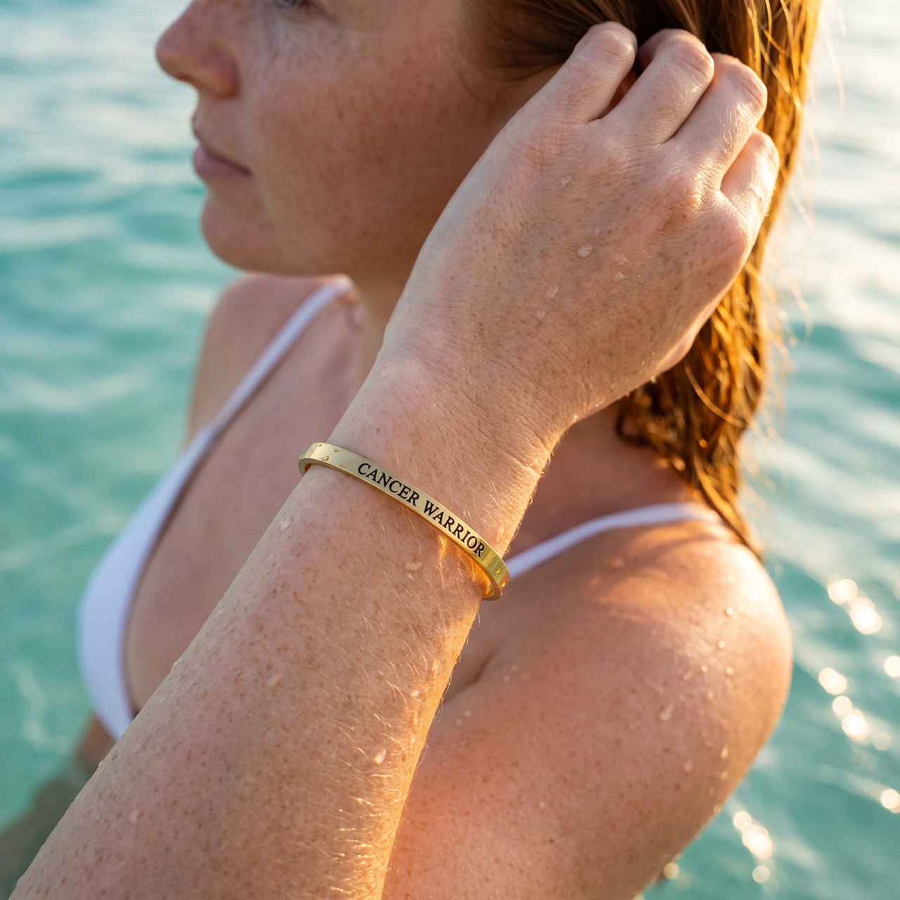 Bijoux acier inoxydable — photo portée dans l'eau, waterproof, or | SKU: 7220397-gold-plated-color
