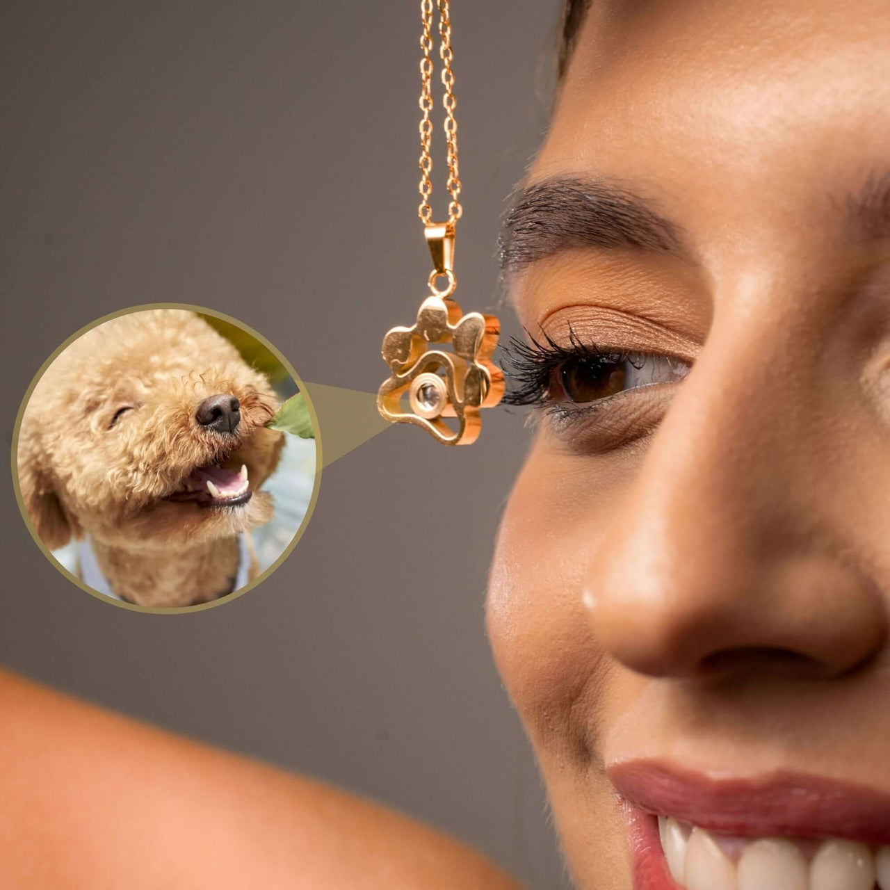 Dog Photo Necklace - Personalised Necklace - Customised Necklace Necklace Brother & Sisters