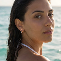 Thumbnail for Boucles d'oreilles or rose — photo portée dans l'eau, waterproof, or rose | SKU: 11137578-rose-gold