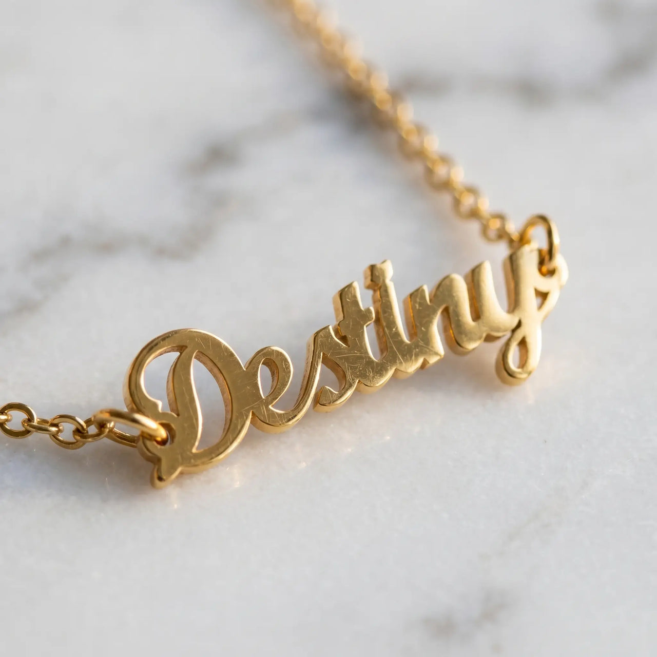 Engraved Letter Anklet