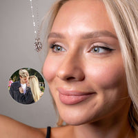 Thumbnail for Feminine Photo Necklace showcasing a personalized photo and elegant design by Brother & Sisters.