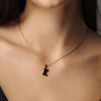 Thumbnail for Hope Initial Necklace featuring a gold letter pendant on a sleek chain, designed by Brother & Sisters.
