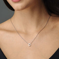 Thumbnail for Iconic Initial Necklace by Brother & Sisters featuring a polished letter 'D', gold necklace for personalized elegance.