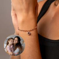 Thumbnail for Halo Personalized Photo Bracelet - Personalized Gift for Women - Custom Jewelry For Her - Custom Bracelet Picture - Personalised Photo Gift Bracelet Brother & Sisters