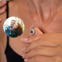 Thumbnail for Halo Photo Necklace - Personalised Necklace - Customised Necklace Necklace Brother & Sisters