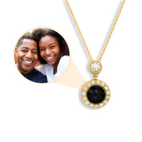 Thumbnail for Halo Photo Necklace - Personalised Necklace - Customised Necklace Necklace Brother & Sisters