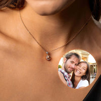 Thumbnail for Halo Photo Necklace - Personalised Necklace - Customised Necklace Necklace Brother & Sisters