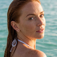 Thumbnail for Boucles d'oreilles or rose — photo portée dans l'eau, waterproof, or rose | SKU: 419593-rose-gold