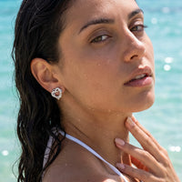 Thumbnail for Puces d'oreilles — photo portée dans l'eau, waterproof, argent | SKU: 4478648-platinum-plated-clear