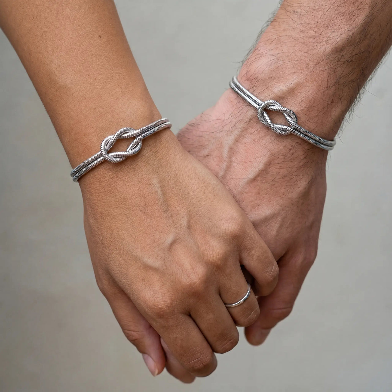Lane B v2 Knot Couple Bracelet silver couple Spanish Italian matching cozy intimate Mediterranean